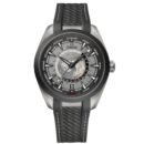 ساعة أوميغا سي ماستر رابر رمادية للرجال