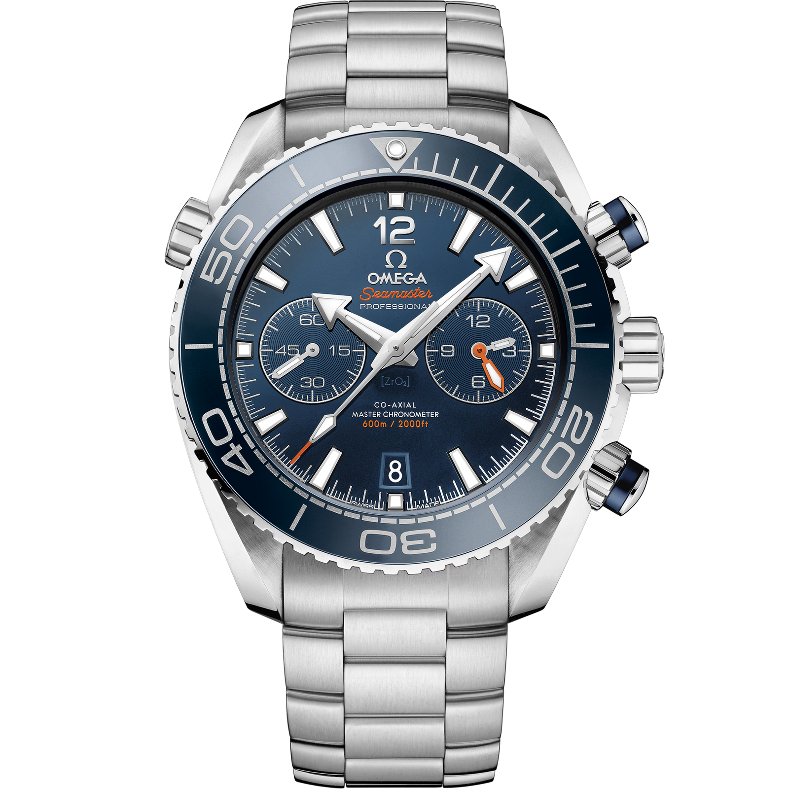 Seamaster Planet Ocean 600M 45.5 mm, steel on steel