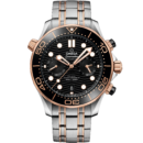 Omega Seamaster Diver 300M 44 mm steel ‑ Sedna gold on steel  Sedna gold