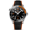 Omega Seamaster Planet Ocean 600M 43.5 mm, steel on rubber strap
