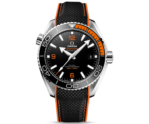 Omega Seamaster Planet Ocean 600M 43.5 mm, steel on rubber strap