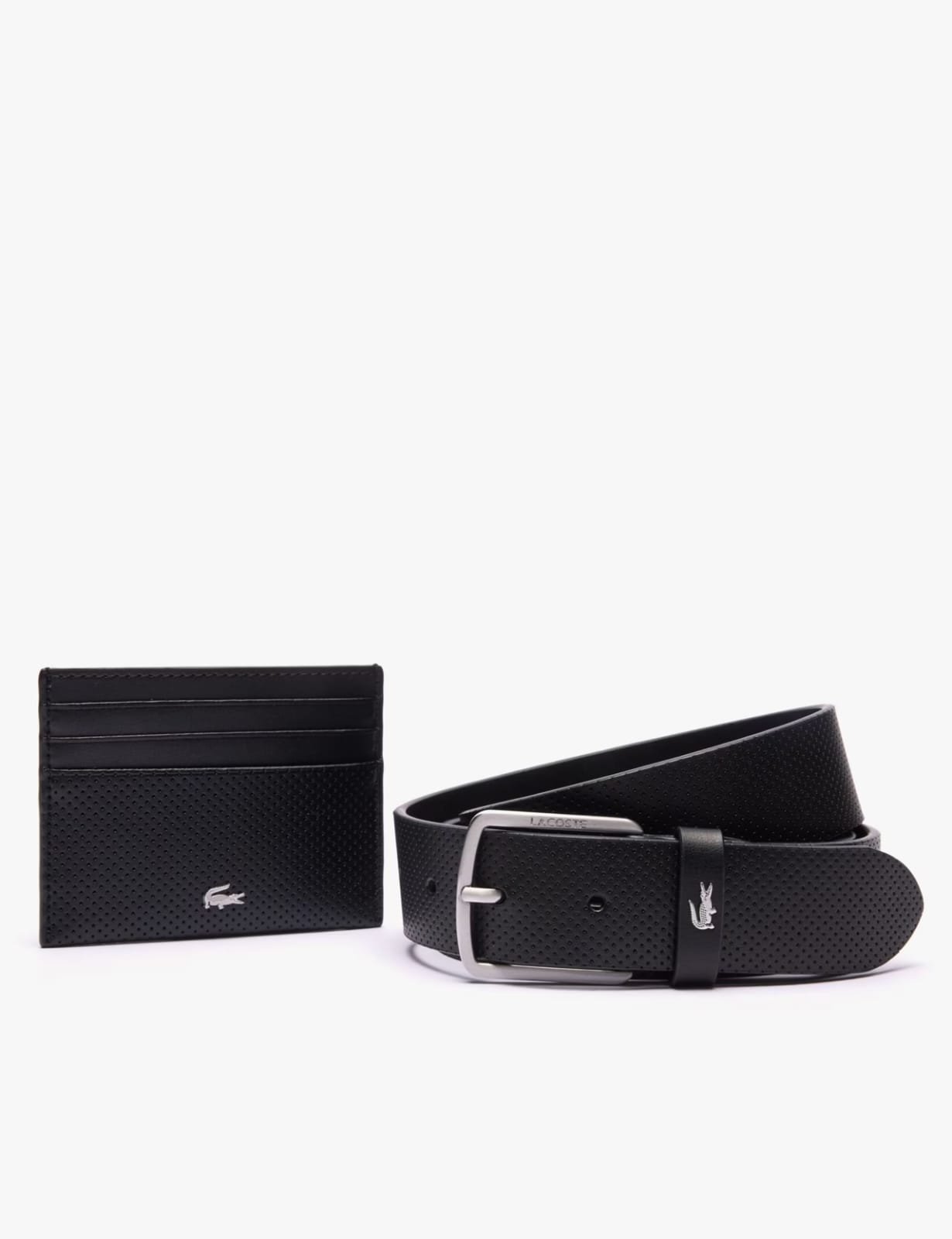 LC Black Leather Wallet-Belt Set For Men #159 - الصورة 3