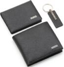 محفظة كالفن كلاين للرجال ، قطعتين ، مادليه مفاتيح